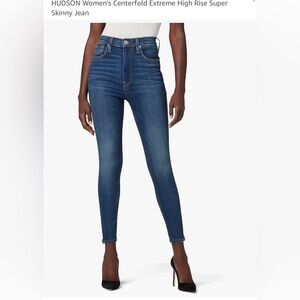 Hudson Centerfold High Rise Skinny Jeans Size 28
